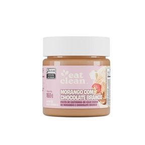 Pasta de Castanha de Caju Morango com Chocolate Branco Eat Clean | 160g