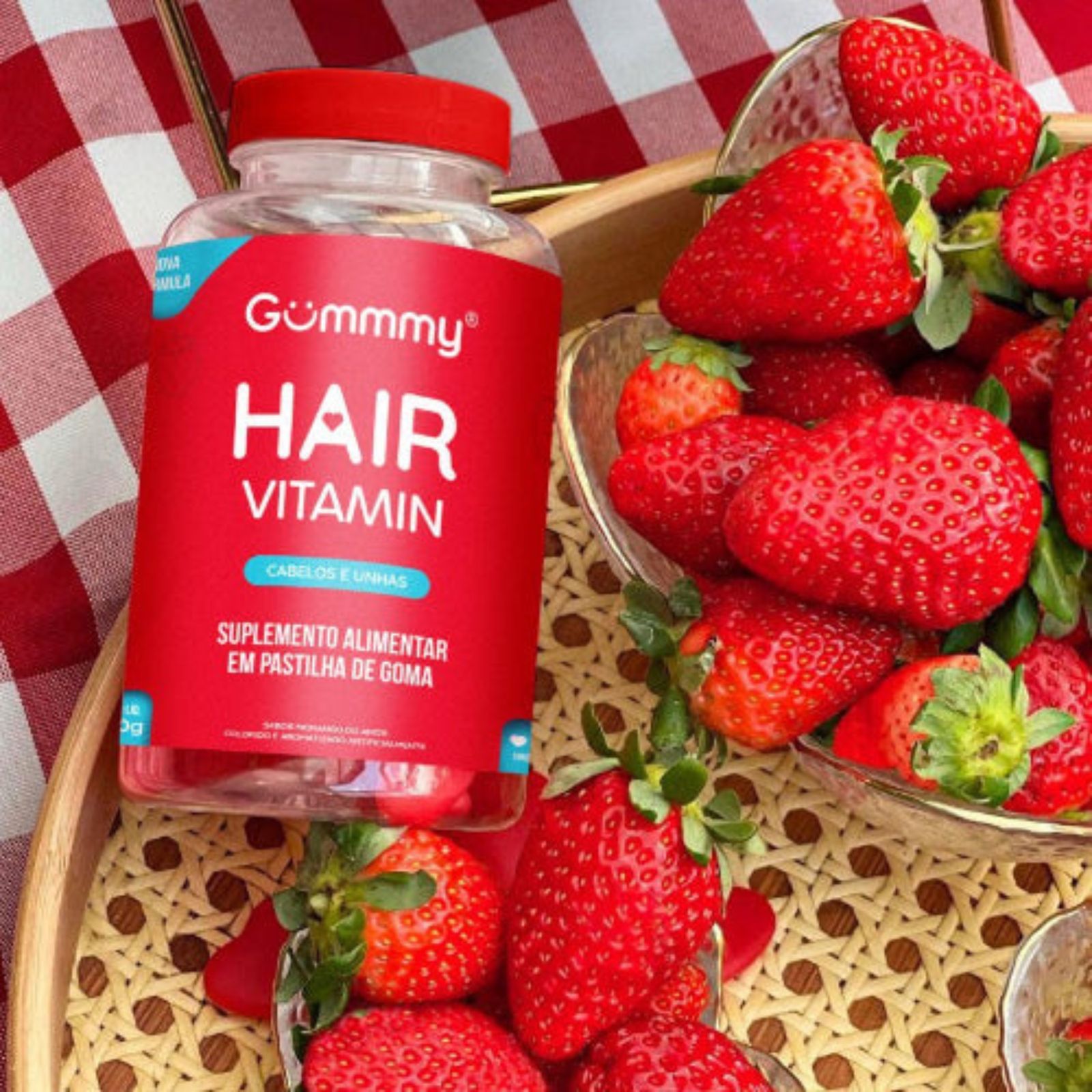 Gummy® Original Hair Vitamin Morango | 180g