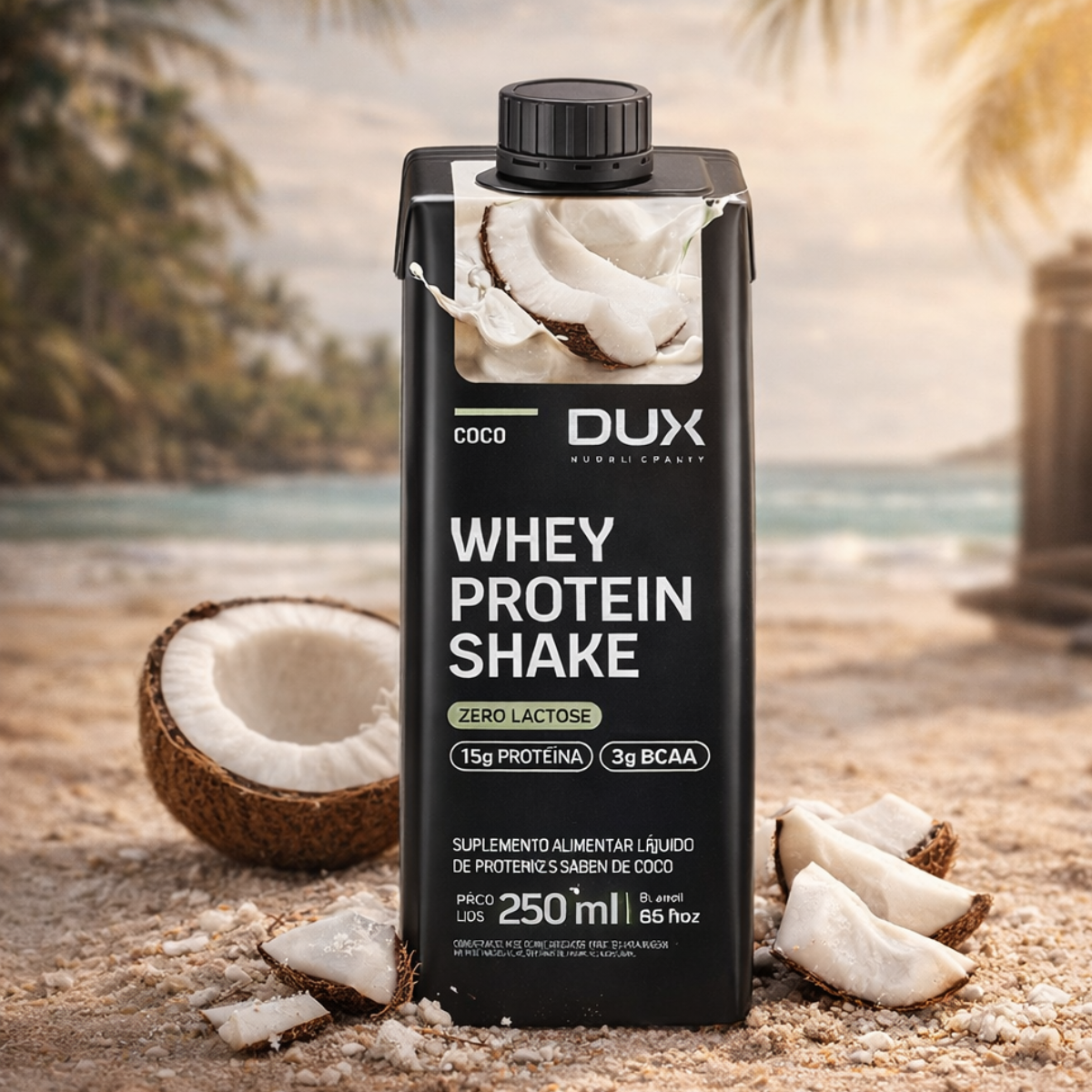 Whey Protein Shake Sabor Coco Dux | 250ml