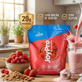 JoyPro Protein Sabor Morango com Framboesa Shark Pro | Refil 900g