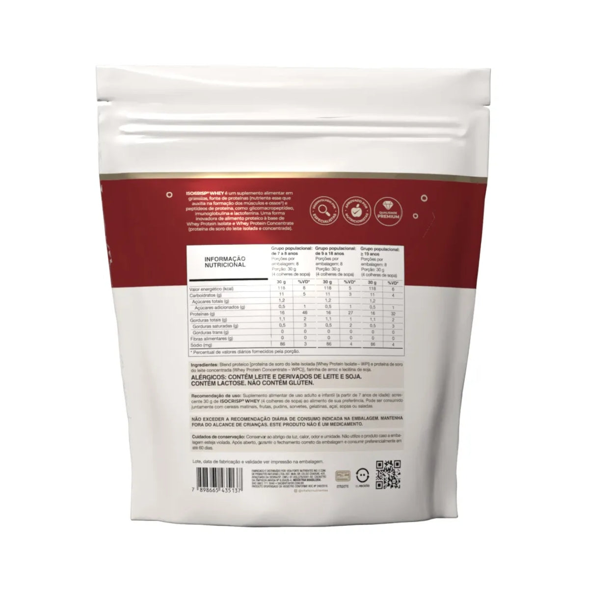 Isocrisp Whey Neutro Vitafor | Pouch 240g