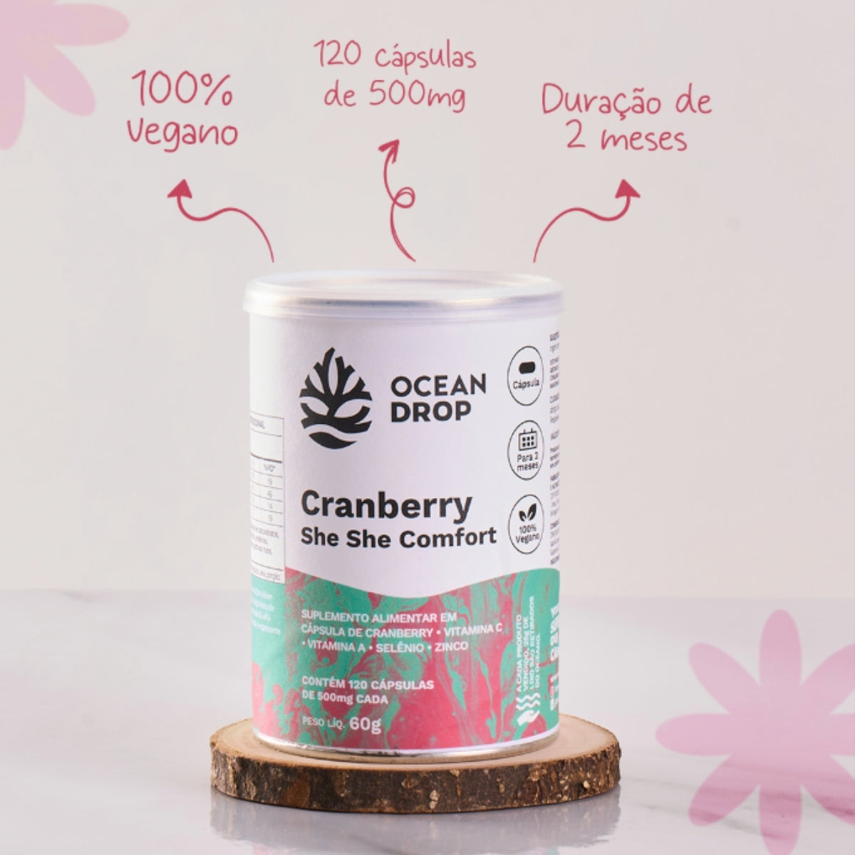Cranberry She She Confort Ocean Drop | 120 cápsulas