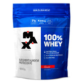 100% Whey Max Titanium Morango | 900g