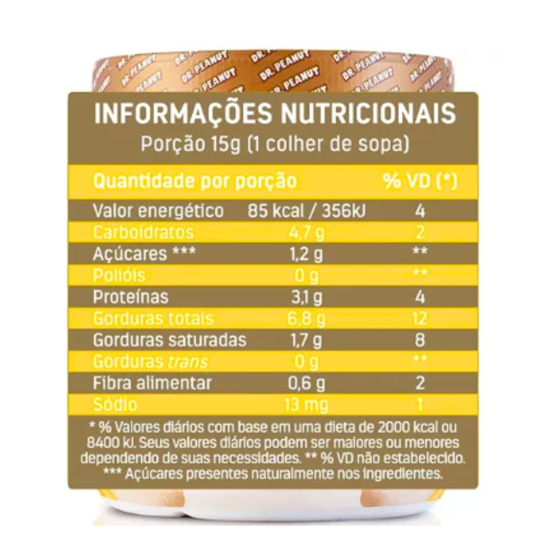 Pasta de amendoim sabor Leite em Pó Dr. Peanut | 600g