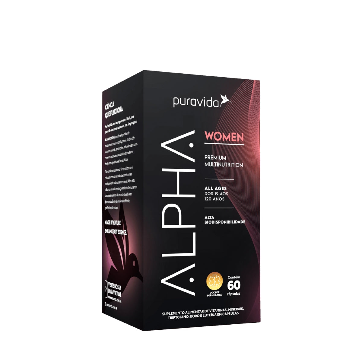 Alpha Women Multivitamínico para Mulheres Puravida | 60 cápsulas