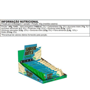 Barrinha Shark Bites Protein Bar Torta de Limão | 12x40g
