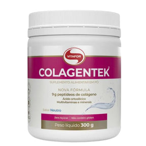 Colagentek | Colágeno Hidrolisado Sabor Neutro Vitafor | 300g