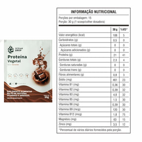 Proteína Vegetal Chocolate Ocean Drop | sachê unitário 30g