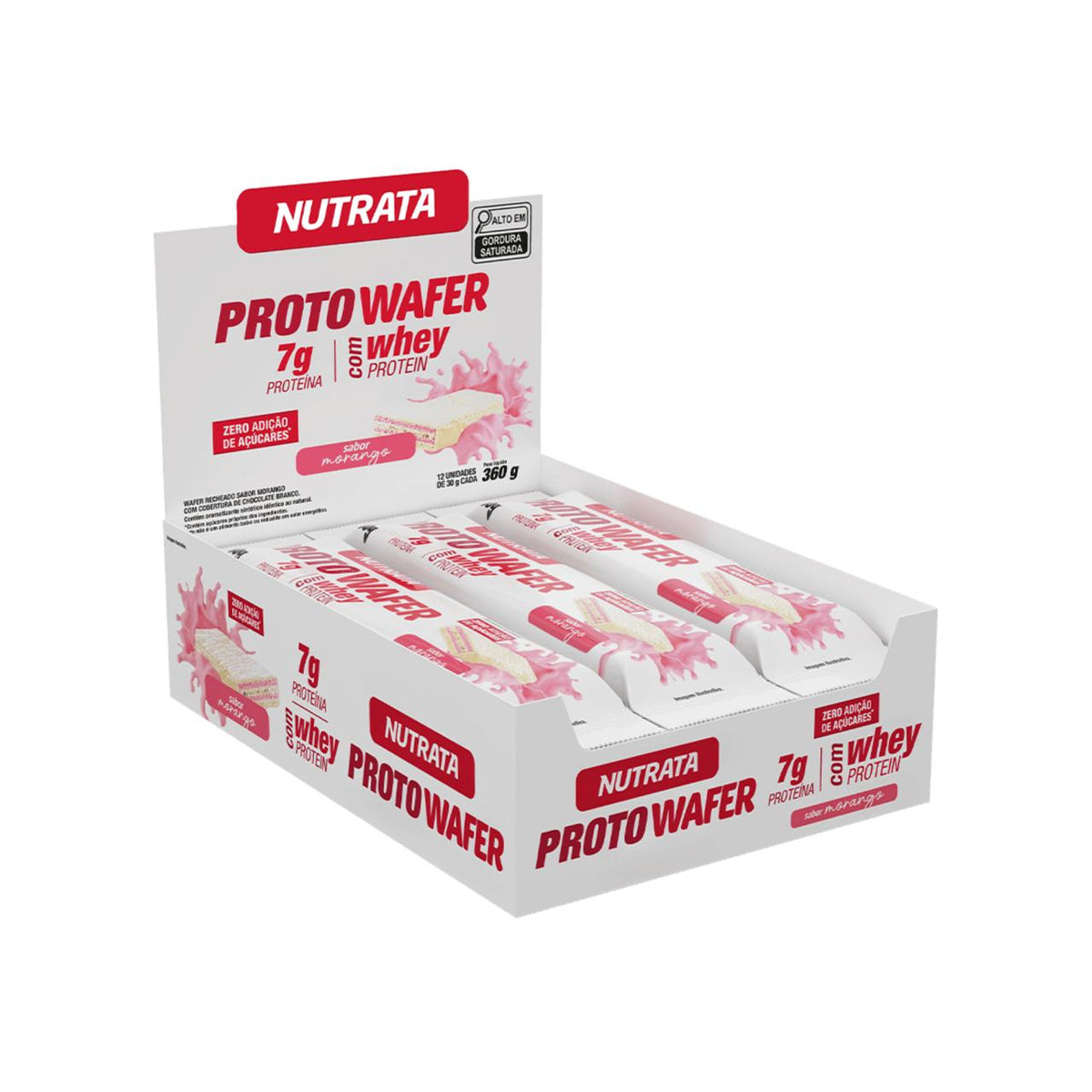 Proto Wafer Morango Nutrata | Display 12x30g