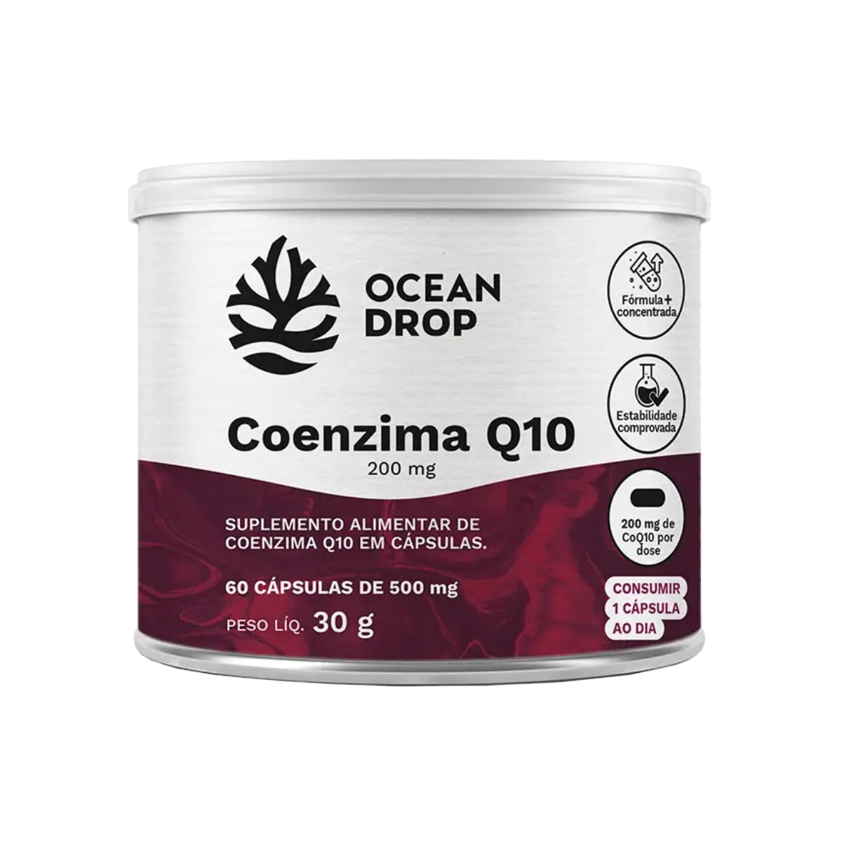 Coenzima Q10 200mg Ocean Drop | 60 cápsulas