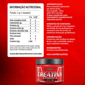 Creatina Hardcore 100% Pura Integralmedica | 150g