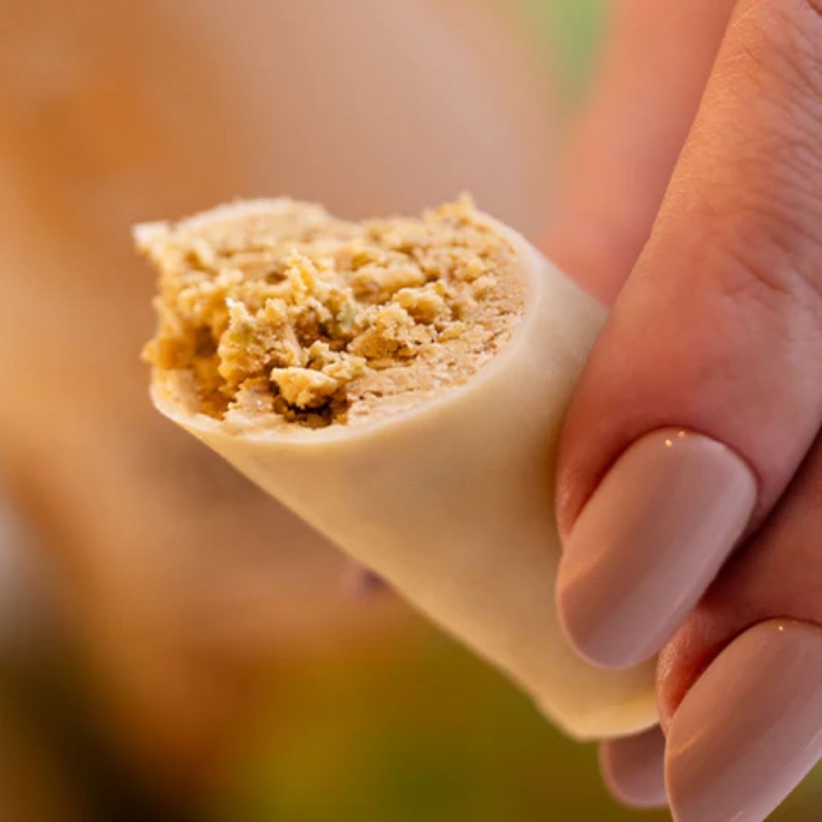 Paçoca de Pistache e Amendoim com Chocolate Branco Linha Stevia Haoma | 225g