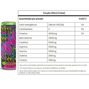 Energético Panic Pré Treino Maça Verde Adaptogen | 355ml