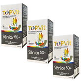 Kit 3x Multivitamínico TopVit Sênior 50+ Domina Farma | 60 cápsulas