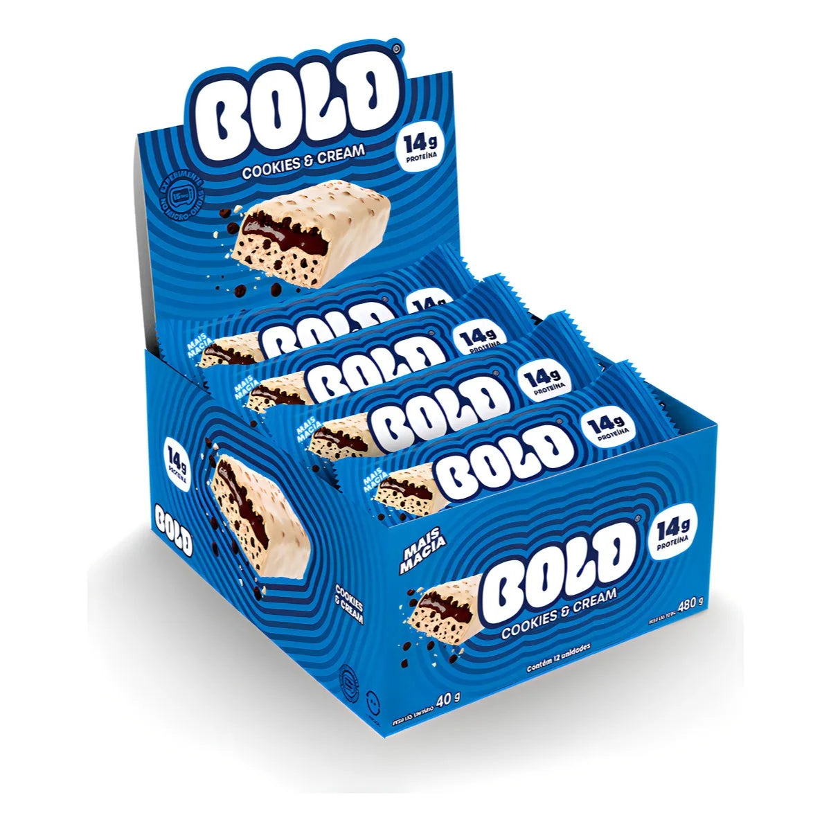 Barrinha Bold Cookies & Cream | 12x40g