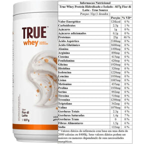 True Whey Isolado e Hidrolisado Fior Di Latte | 837g