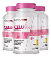 Kit | 3x Celuless Cártamo + Semente de Uva Clinicmais | 180 Caps