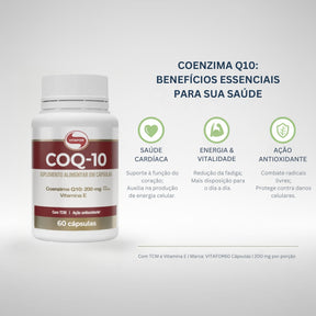 Coenzima Q10 200mg Vitafor | 60 cápsulas