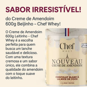 Creme de Amendoim Nouveau Sabor Beijinho Chef Whey | 600g