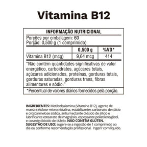 Vitamina B12 500mg Ocean Drop | 60 tablets