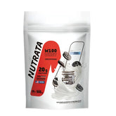 W100 Whey Concentrado Cookies e Cream Nutrata | Refil 900g