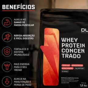 Whey Protein Concentrado Dux Human Health Baunilha 1,8k