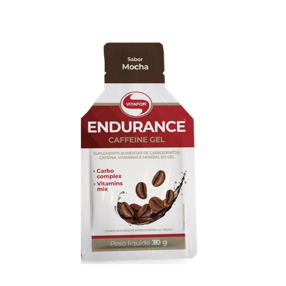 Endurance Caffeine Gel Mocha Vitafor | Sachê unitário 30g