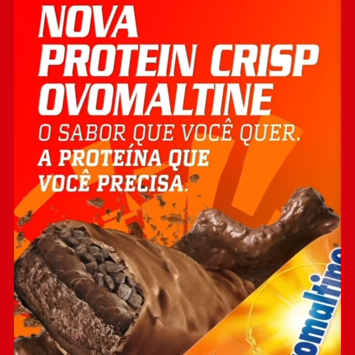 Barra Protein Crisp Bar Ovomaltine Integralmedica | 12x45g