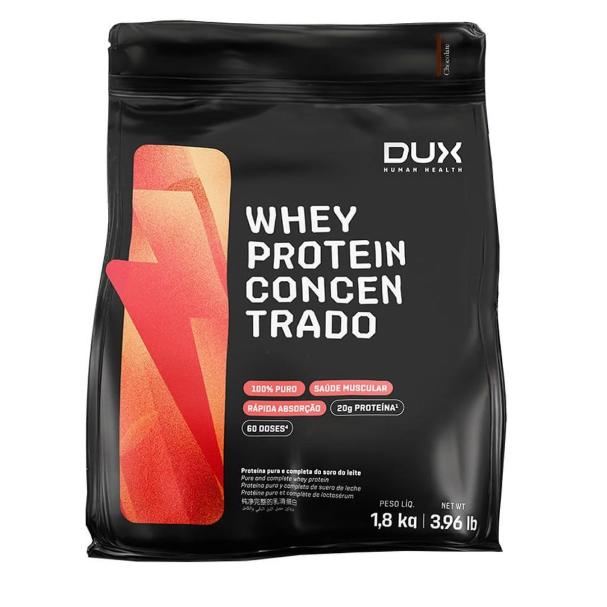 Whey Protein Concentrado Dux Human Health Chocolate 1,8k