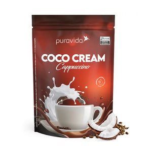 Coco Cream Leite de Coco em Pó Sabor Cappuccino Pura Vida | 250g
