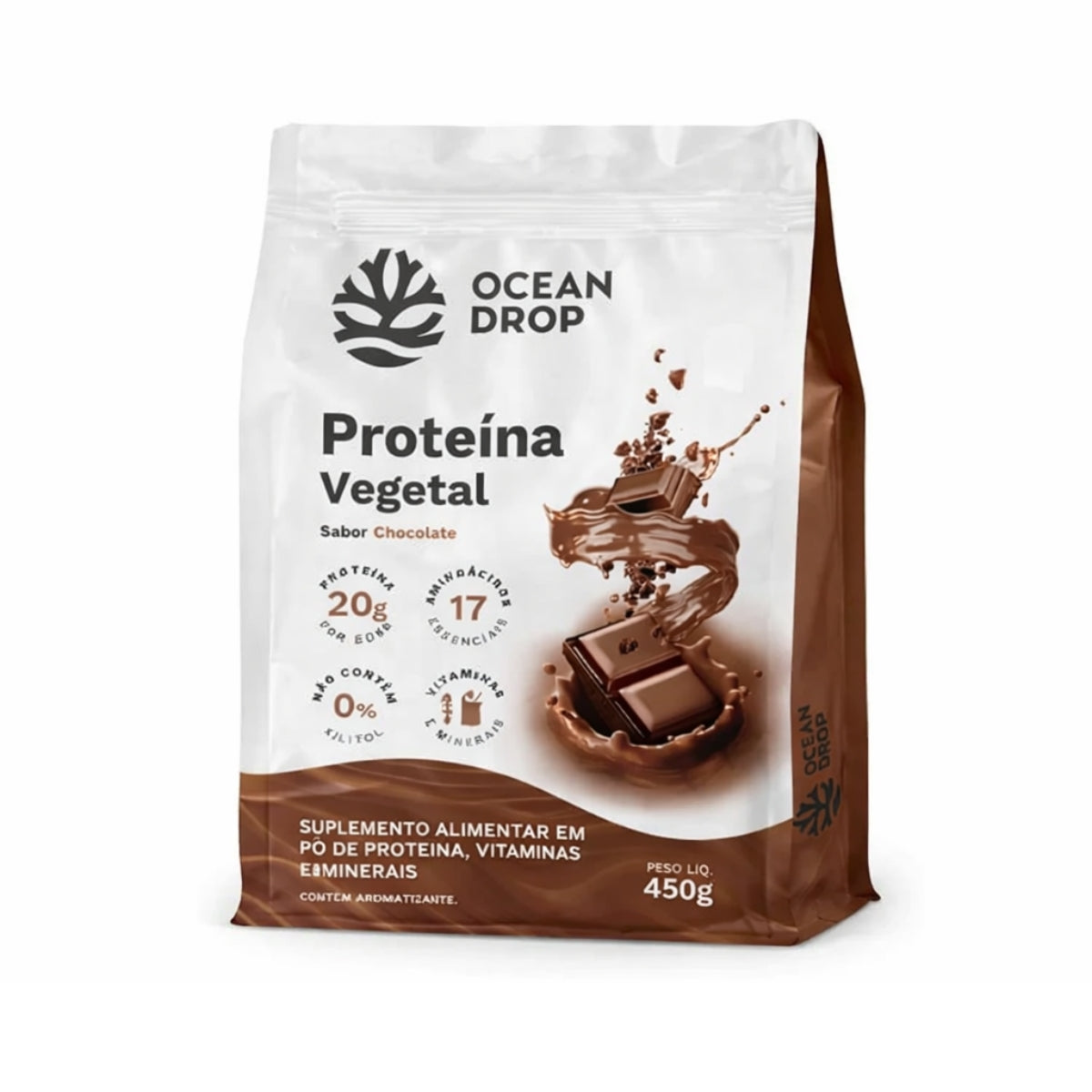 Proteína Vegetal Chocolate Ocean Drop | 450g