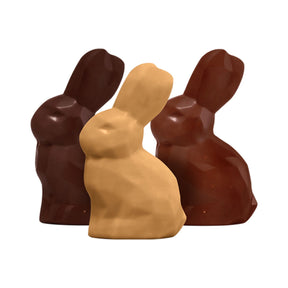 Trio de Coelhos de Chocolate Páscoa Haoma 180g