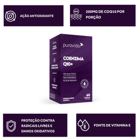 Coenzima Q10+ 200mg Puravida | 60 cápsulas