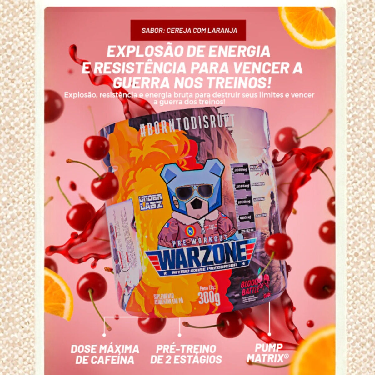 Pré Treino Warzone Blood Battle Under Labz | 300g