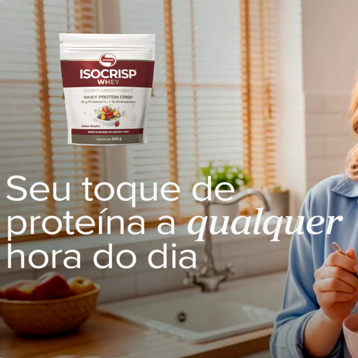 Isocrisp Whey Neutro Vitafor | Pouch 240g