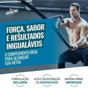 100% Whey Sabor Paçoca Shark Pro | Sachê Unitário 40g
