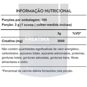 Creatina 100% Monohidratada Puravida | 300g
