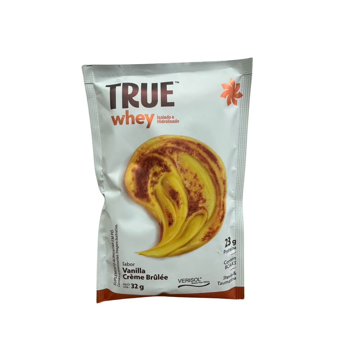 True Whey Isolado e Hidrolisado Creme Brulee | sachê Un 32g