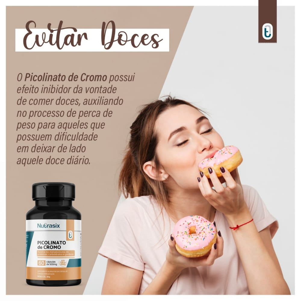 Picolinato De Cromo Nutrasix | 60 cápsulas