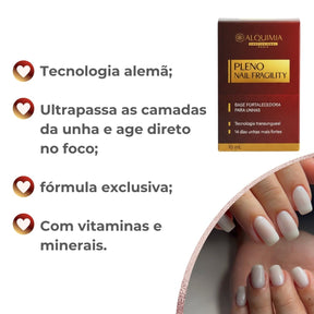 Base Fortalecedora para Unhas Pleno Nail Fragility | 10ml