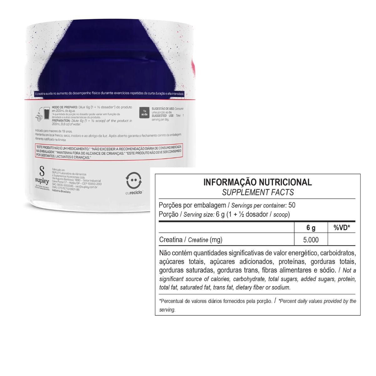 Creatina Sabor 7 Belo Max Titanium | 300g