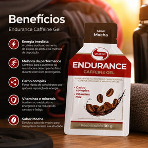 Endurance Caffeine Gel Mocha Vitafor | Sachê unitário 30g