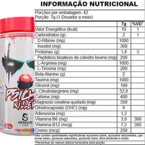 Pré Treino Psicho Killer Frutas Amarelas Demons Lab | 294g