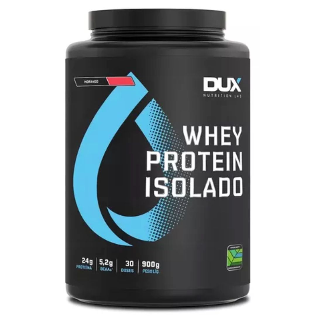Whey Protein 100% Isolado Dux Human Health Morango | 900g