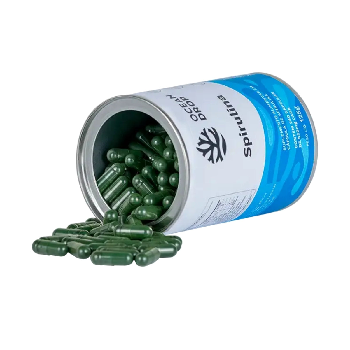 Spirulina 500mg Ocean Drop | 240 cápsulas