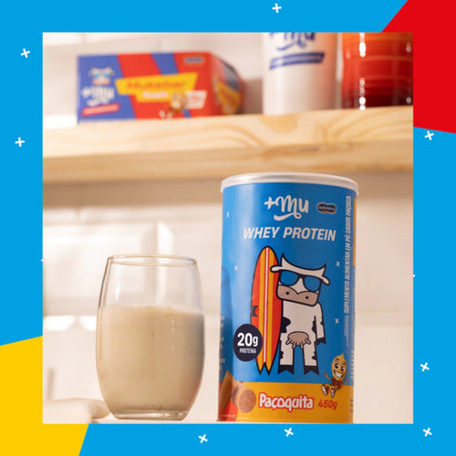 Whey Concentrado Mais Mu Paçoquita | Pote 450g Paçoquita