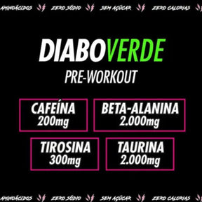 Energético Diabo Verde Pre-Workout Energy Drink | Lata 269ml