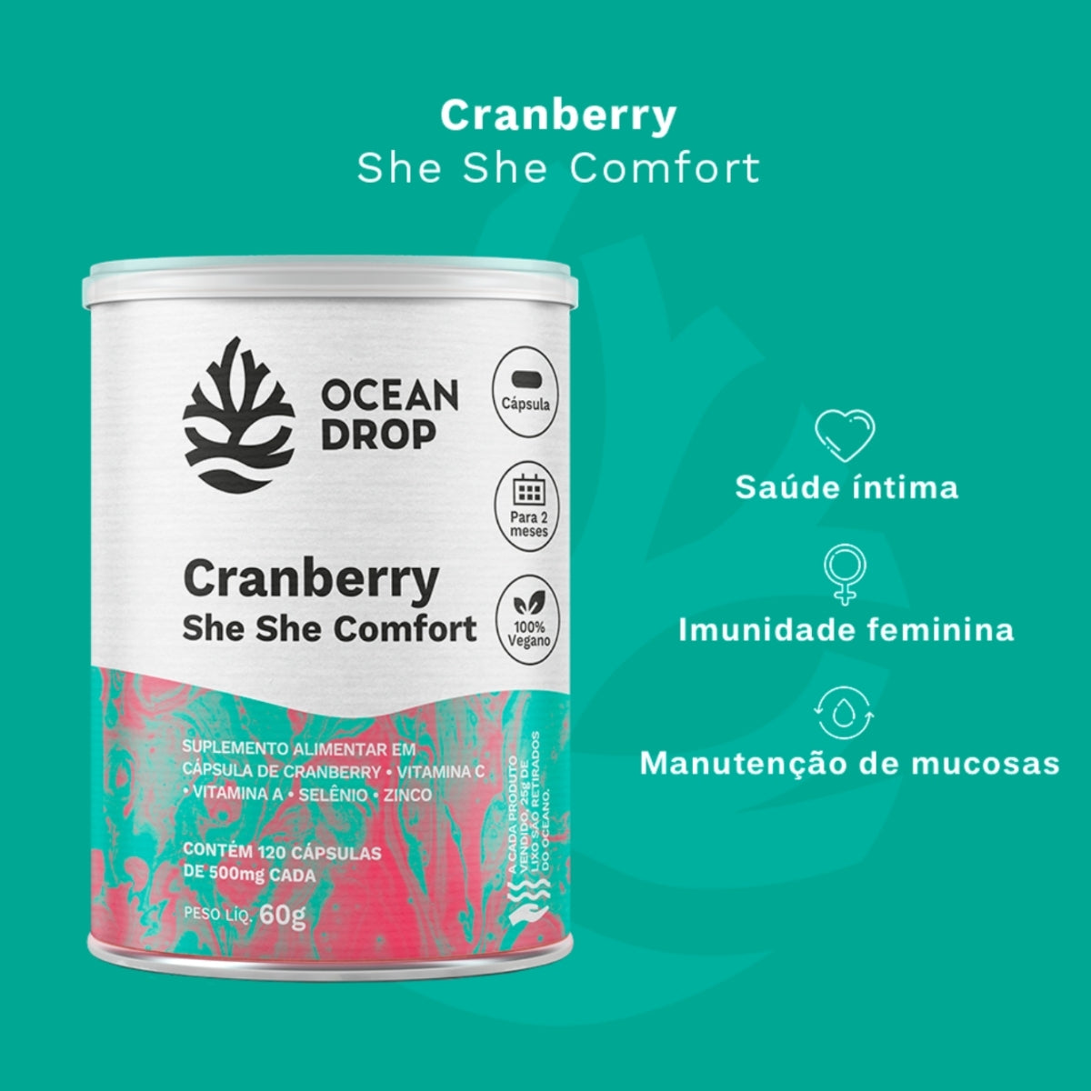 Cranberry She She Confort Ocean Drop | 120 cápsulas