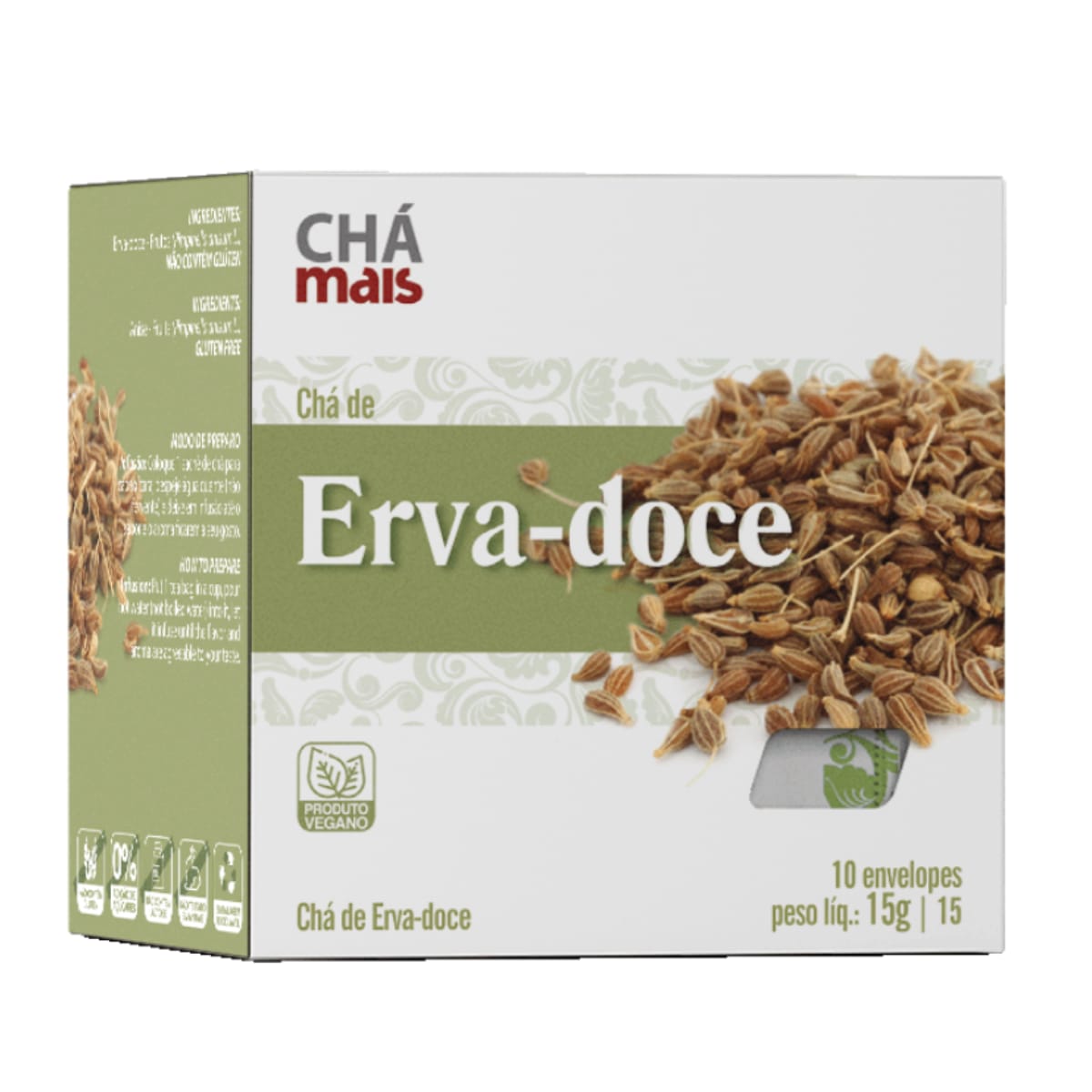 Chá de Erva-Doce Chá Mais | 10 sachês 15g