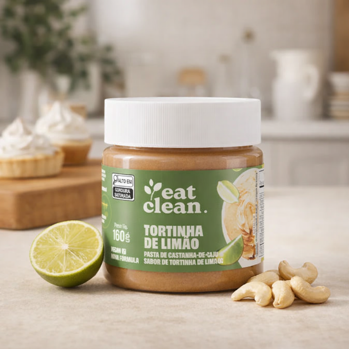 Pasta de Castanha de Caju Tortinha de Limão Eat Clean | 160g